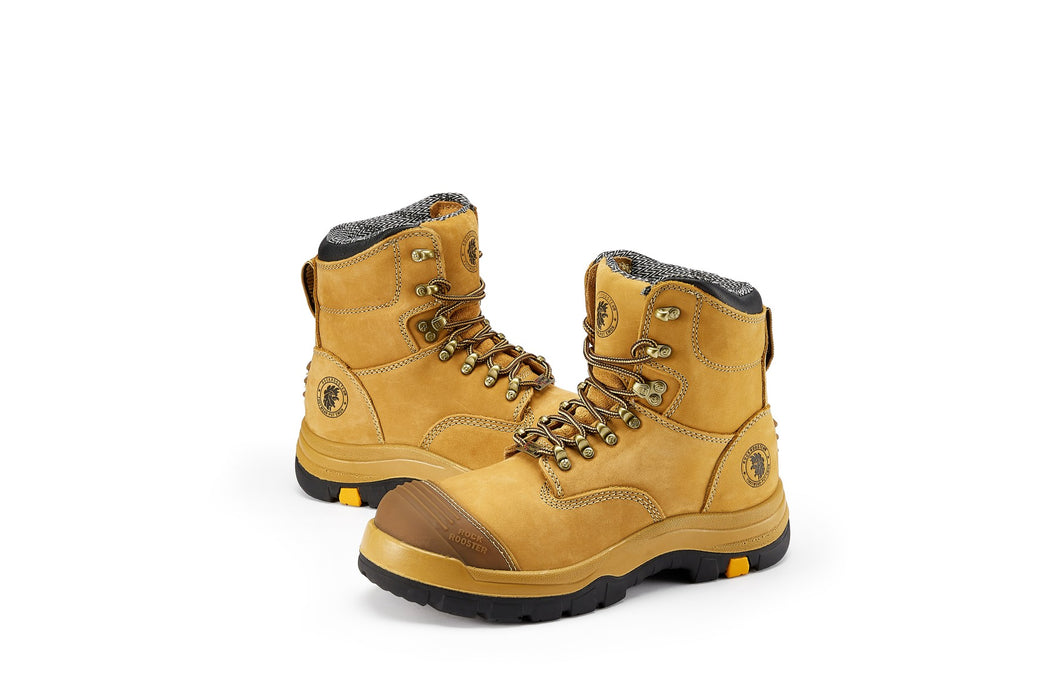 ROCKROOSTER Men's Asphalt Work Boots Steel Toe, Antistatic, Slip Resistant, Water-Resistant Leather, Heat-Resistant PU/Rubber Outsole, ASTM F2413-18 I/75 C/75 SD, AK232