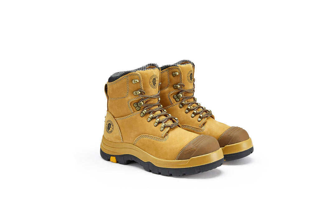 ROCKROOSTER Men's Asphalt Work Boots Steel Toe, Antistatic, Slip Resistant, Water-Resistant Leather, Heat-Resistant PU/Rubber Outsole, ASTM F2413-18 I/75 C/75 SD, AK232