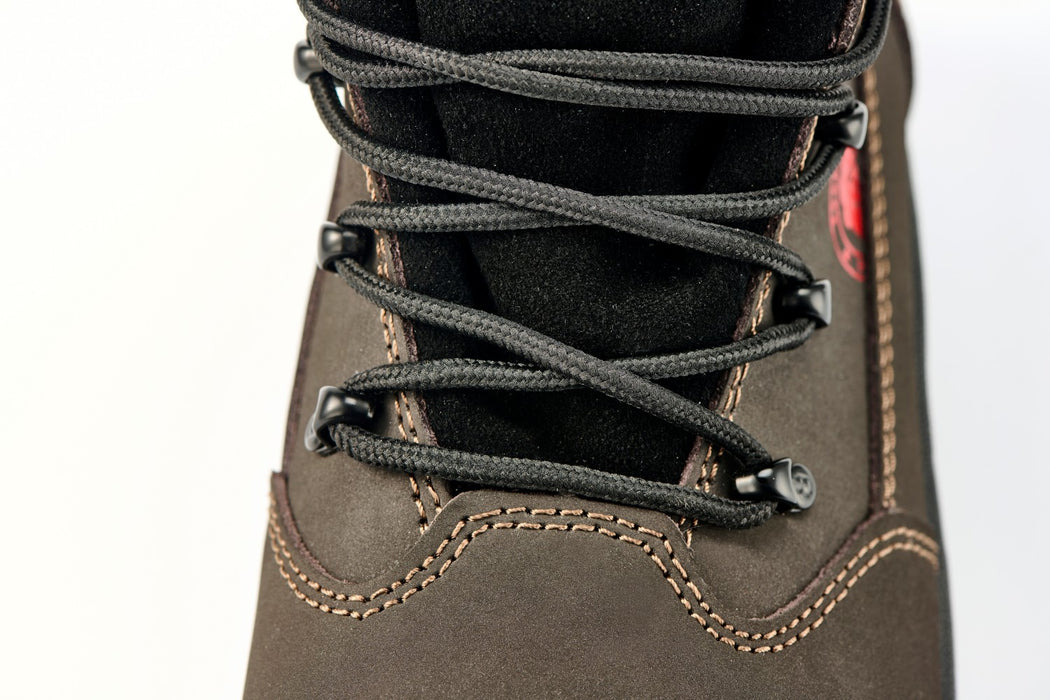 ROCKROOSTER Men's Work Boots Steel Toe, Genuine Nubuck Leather Safety Boots, Slip Resistant, Heat Resistant, Electrical Hazard, Water Oil & Alkali Resistant, AC662BR