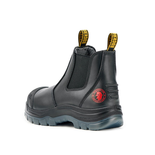 ROCKROOSTER Men's Pull-On Work Boots Steel Toe, Water-Resistant Full Grain Leather, Slip Resistant, Antistatic, Wide Width, ASTM F2413-18 I/75 C/75 SD, AK227