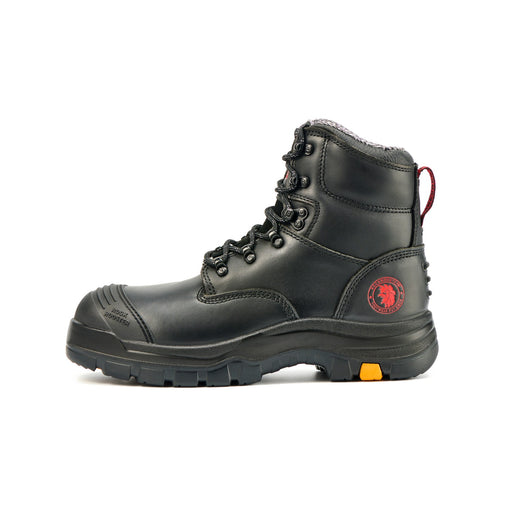 ROCKROOSTER Men's Work Boots Steel Toe, Antistatic Water-Resistant Full Grain Leather, Slip Resistant, Heat-Resistant PU/Rubber Outsole, Wide Width, AK245