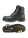 ROCKROOSTER Men's Work Boots Steel Toe, Antistatic Water-Resistant Full Grain Leather, Slip Resistant, Heat-Resistant PU/Rubber Outsole, Wide Width, AK245