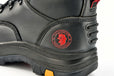ROCKROOSTER Men's Work Boots Steel Toe, Antistatic Water-Resistant Full Grain Leather, Slip Resistant, Heat-Resistant PU/Rubber Outsole, Wide Width, AK245