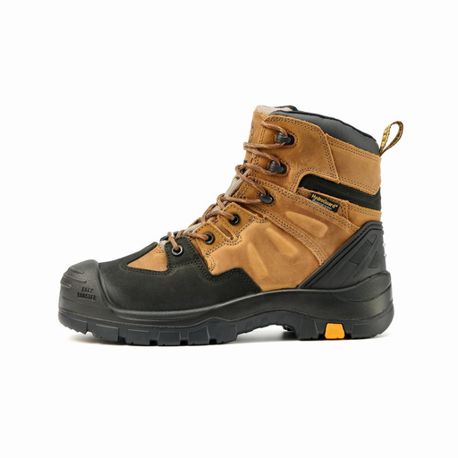 ROCKROOSTER Woodland Brown 6 inch Waterproof Safety Toe Leather Work Boots AK669