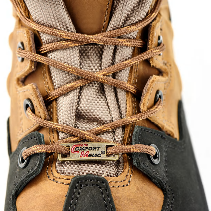 ROCKROOSTER Woodland Brown 6 inch Waterproof Safety Toe Leather Work Boots AK669