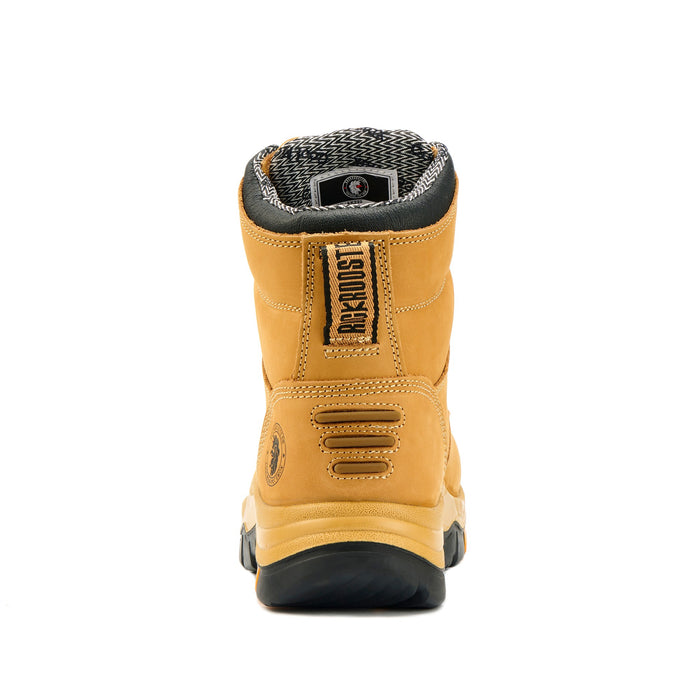 ROCKROOSTER Men's Asphalt Work Boots Steel Toe, Antistatic, Slip Resistant, Water-Resistant Leather, Heat-Resistant PU/Rubber Outsole, ASTM F2413-18 I/75 C/75 SD, AK232