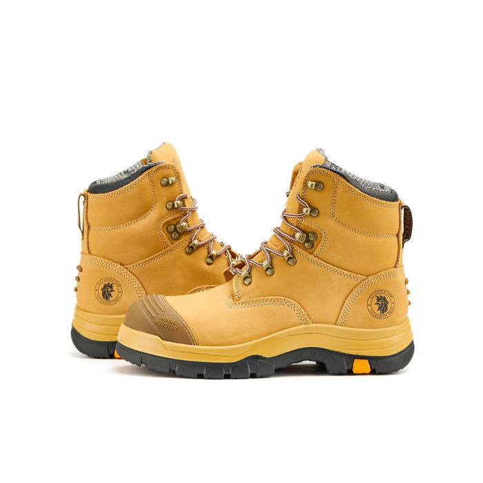 ROCKROOSTER Men's Asphalt Work Boots Steel Toe, Antistatic, Slip Resistant, Water-Resistant Leather, Heat-Resistant PU/Rubber Outsole, ASTM F2413-18 I/75 C/75 SD, AK232