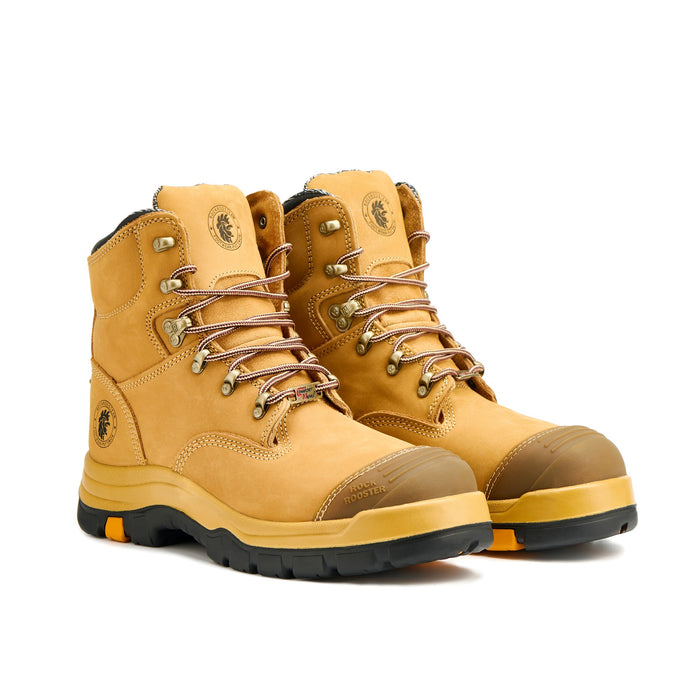 ROCKROOSTER Men's Asphalt Work Boots Steel Toe, Antistatic, Slip Resistant, Water-Resistant Leather, Heat-Resistant PU/Rubber Outsole, ASTM F2413-18 I/75 C/75 SD, AK232