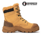 ROCKROOSTER Men's Winter Work Boots Steel Toe, 8 Inch Safety Leather, Slip Resistant, Thermal Insulated, Anti-Fatigue Industrial Boot  AK232 SNOW FORT