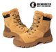 ROCKROOSTER Men's Winter Work Boots Steel Toe, 8 Inch Safety Leather, Slip Resistant, Thermal Insulated, Anti-Fatigue Industrial Boot  AK232 SNOW FORT