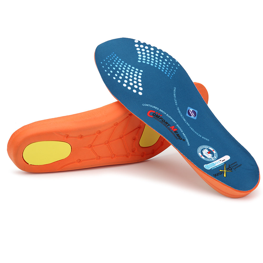 ROCKROOSTER Work Insoles with PORON® XRD, ComfortMemo™, COOLMAX® & Mem ...